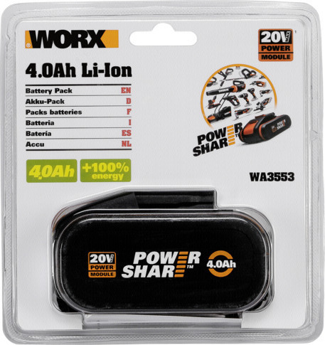 ΜΠΑΤΑΡΙΑ WA3553 20V 4.0Ah WORX