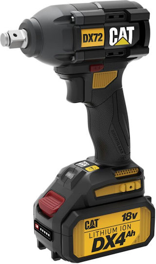 CAT DX72 Μπουλονόκλειδο 18V 2x4Ah με Υποδοχή 1/2