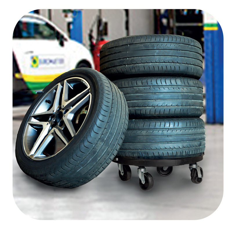 ΠΛΑΤΦΟΡΜΑ DOLLY ΣΤΡΟΓΓΥΛΗ ΠΛΑΣΤΙΚΗ Φ 400mm ΜΕΤΑΦΟΡΑΣ 275Kg  -  631456 -  A/P