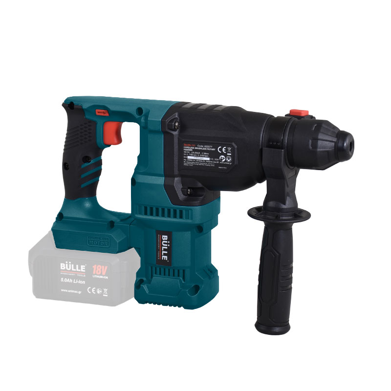 ΠΕΡΙΣΤΡΟΦΙΚΟ ΠΙΣΤΟΛΕΤΟ ΜΠΑΤΑΡΙΑΣ (BRUSHLESS) 2,8J, SDS PLUS, 4 ΛΕΙΤΟΥΡΓΙΩΝ 18V (SOLO) -  633377  - BULLE