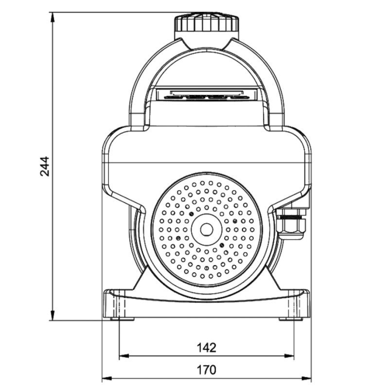 ΑΝΤΛΙΑ ΝΕΡΟΥ INVERTER INOX 650W ΠΟΛΥΒΑΘΜΙΑ | ΑΘΟΡΥΒΗ |61dB(A) | 43519 - KRAFT